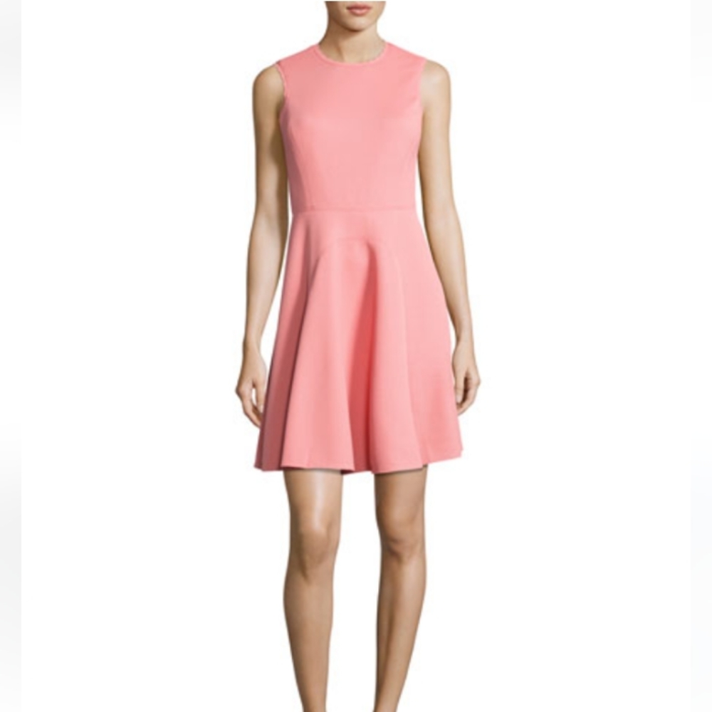 Rebecca Taylor Textured Sleeveless Fit & Flare Dress